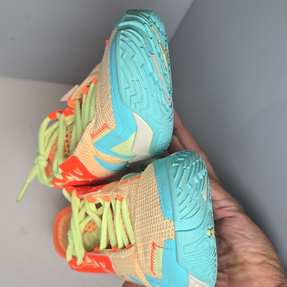 Jordan Westbrook One Take Mango Aqua Woman's Size 8.5 Tag Reads 7Y - Picture 16 of 17